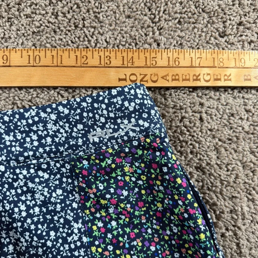 Ralph Lauren RLX Floral Golf Skort womens Medium tennis‎ athletic patchwork navy